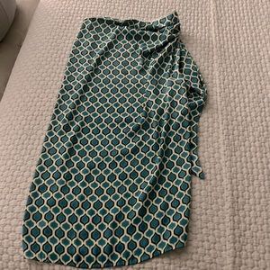 Ruched Knot Slit Midi Skirt from Zara